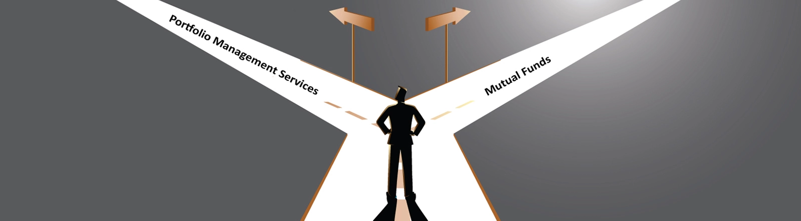 Article cover image depicting a man torn between which path to choose - left or right.