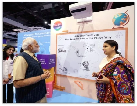 ChangeInkk featured image of the Prime Minister, Narendra Modi, visiting the organisation.