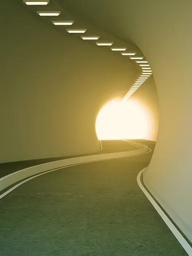 Listing image depicting a light at the end of a tunnel.