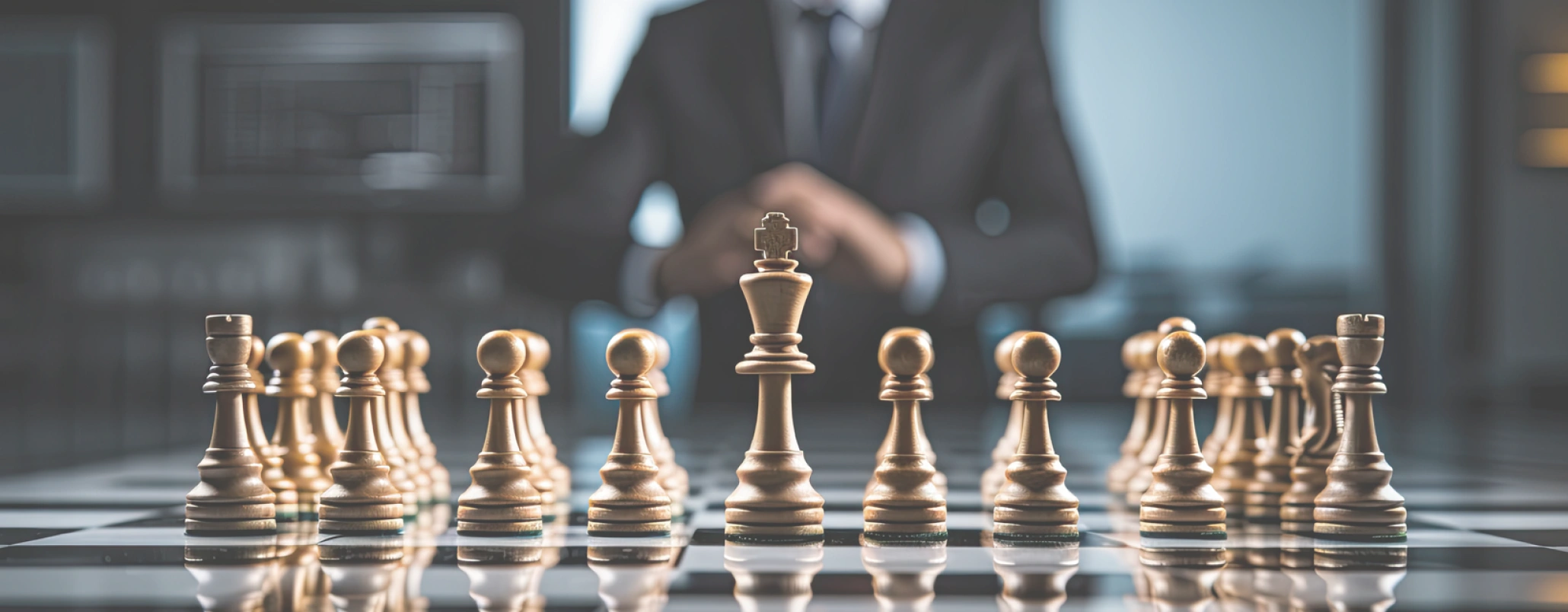 Cover image depicting chess pawns in a line.