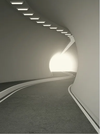 Listing image depicting a light at the end of a tunnel.