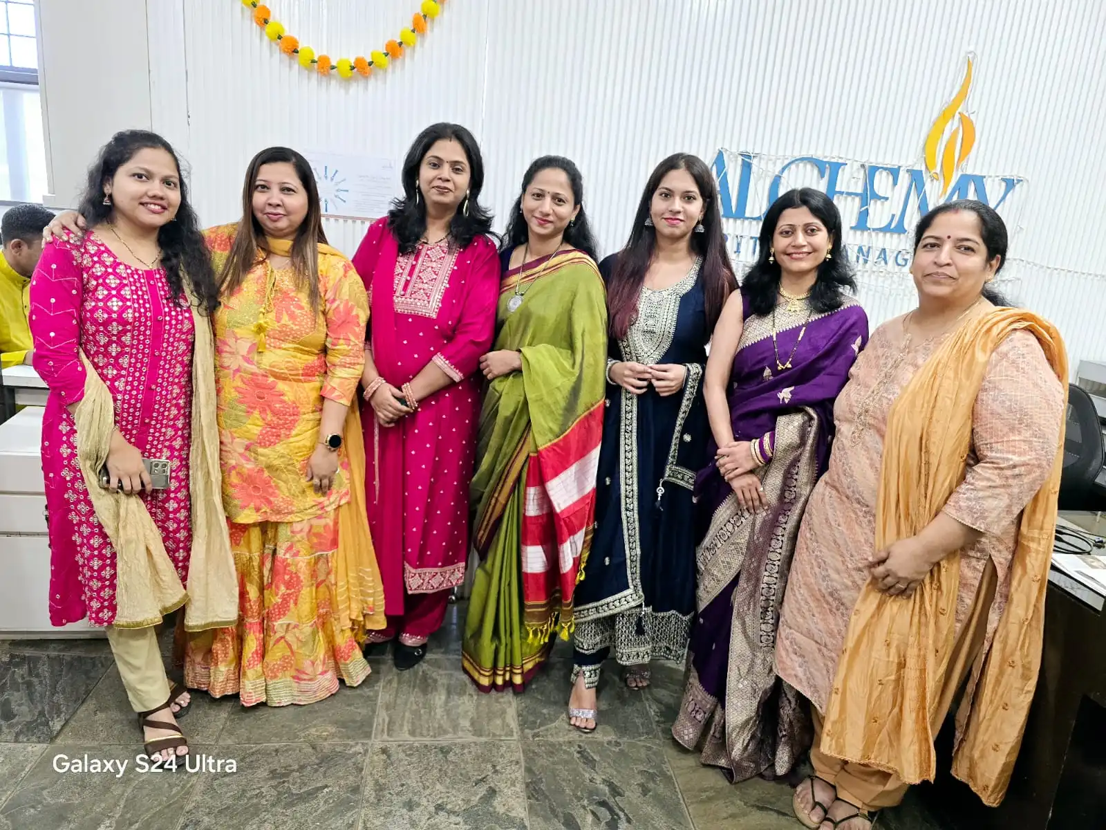 The women of Alchemy in traditionals.